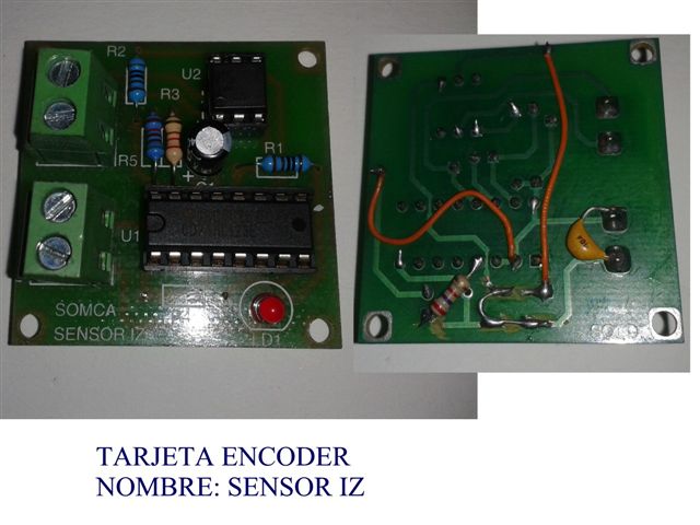 SENSOR IZ TARJETA ENCODER